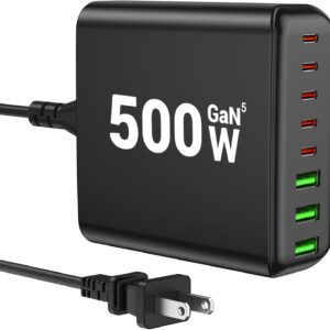 BURUDU 8-Port USB C Charging Station Fast Charging