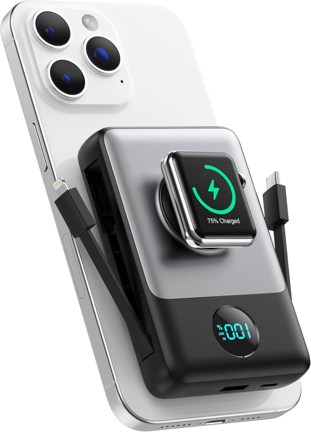 LanLuk Magnetic Portable Charger for iPhone